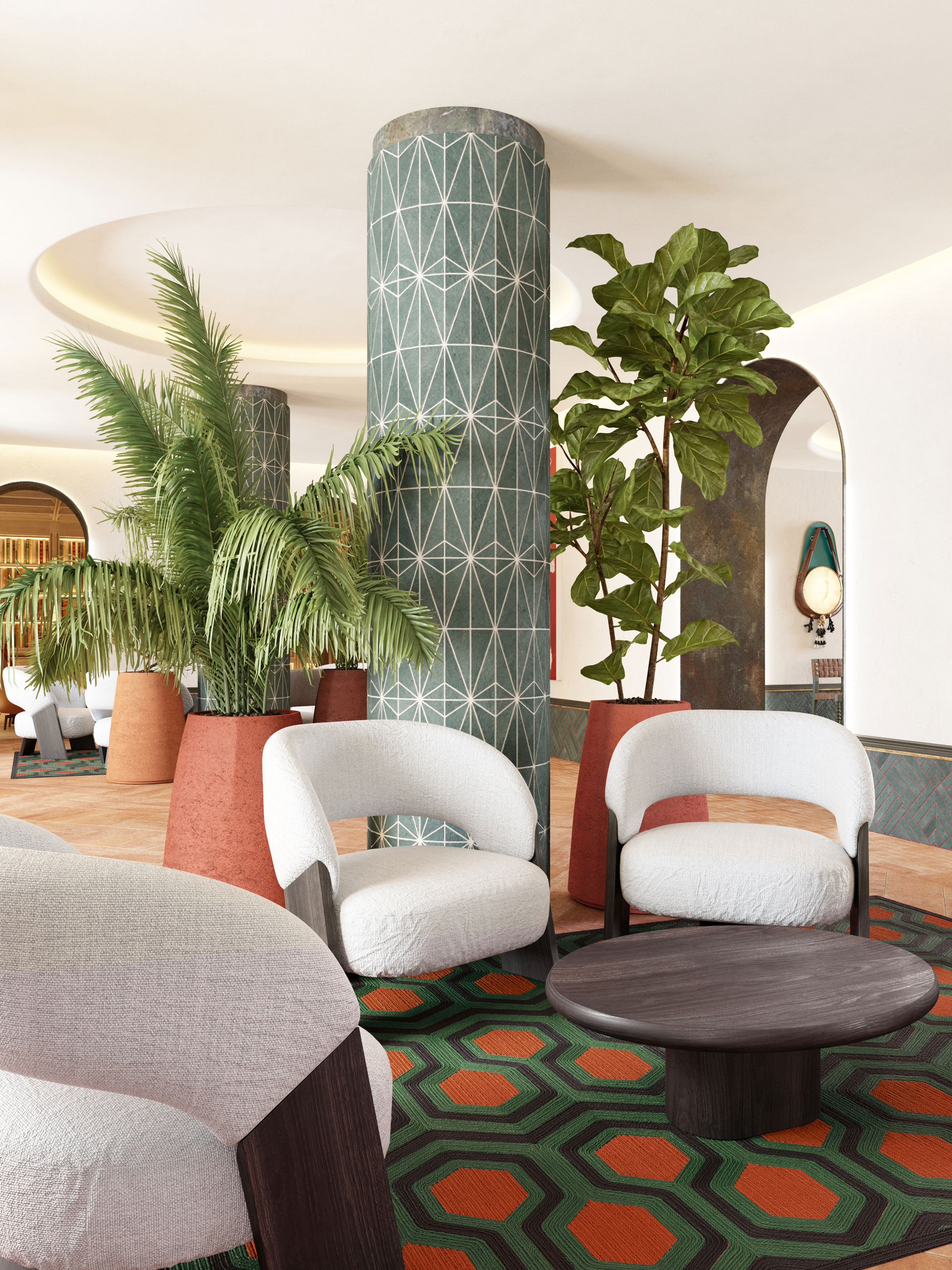 Asientos en el lobby
