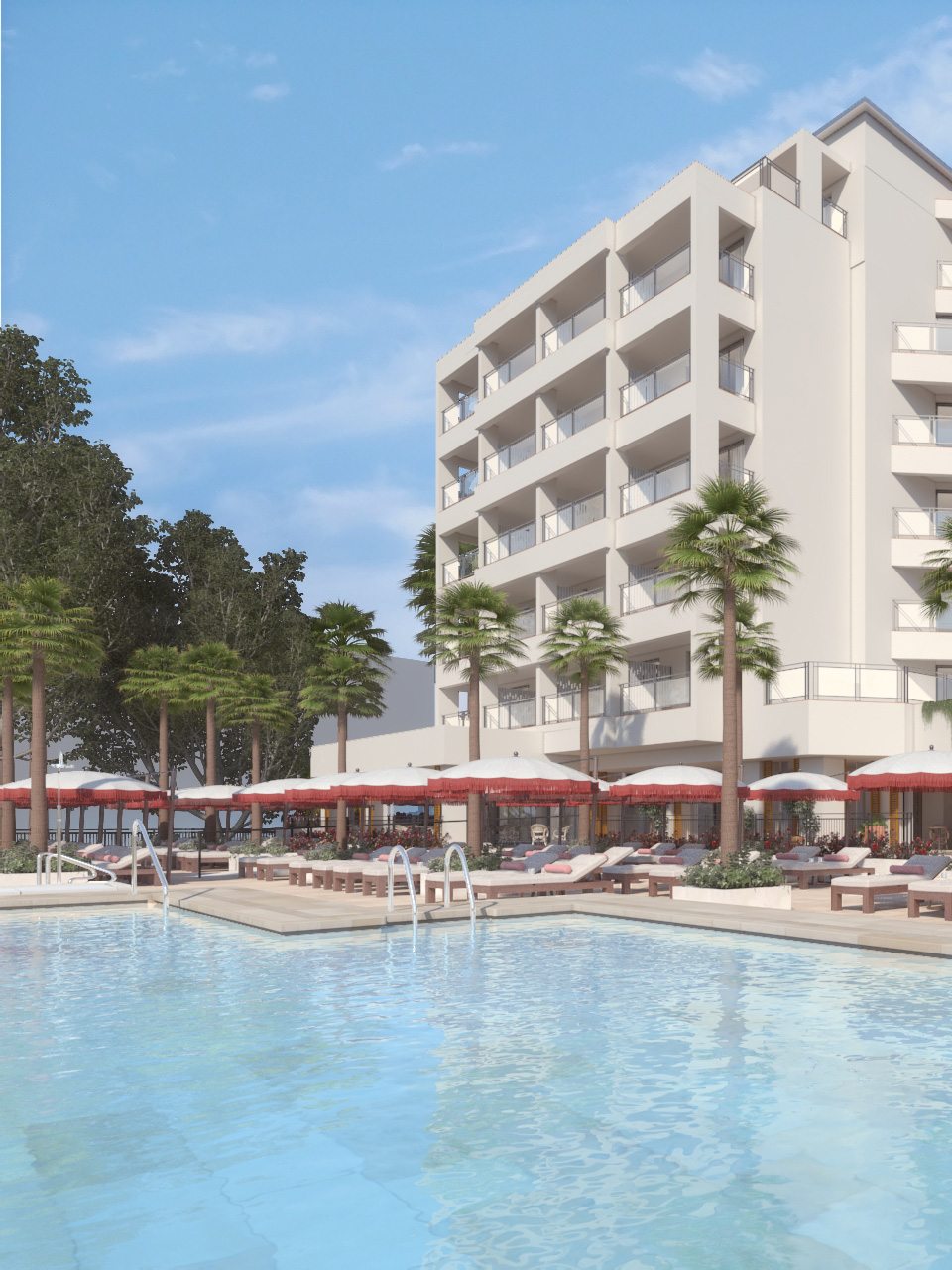 Piscina del edificio de Poniente