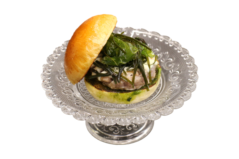 ☾ Mini-Burger de atún y algas.